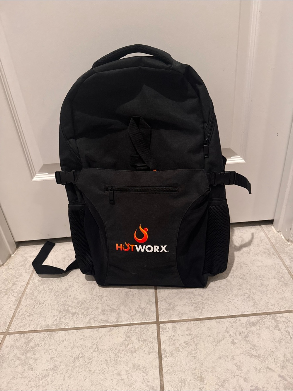 Black HOTWORX Backpack - Pilates yoga mat backpack